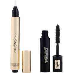 Yves Saint Laurent Touche Eclat Set: Touche Eclat Stylo #2 + Volume Cils Mascara 2ml --2pcs
