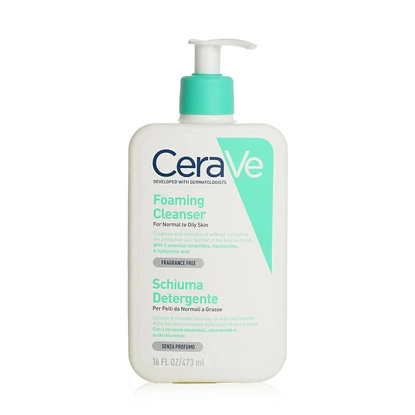 Cerave Foaming Facial Cleanser For Normal To Oily Skin 3 Cerave Foaming Facial Cleanser For Normal To Oily Skin